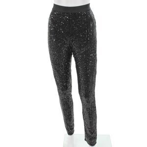 BCBG Max Azria Unisex Black 80s Pants Polyester Spandex Size M